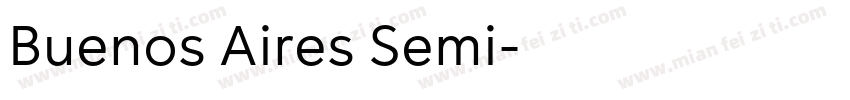 Buenos Aires Semi字体转换